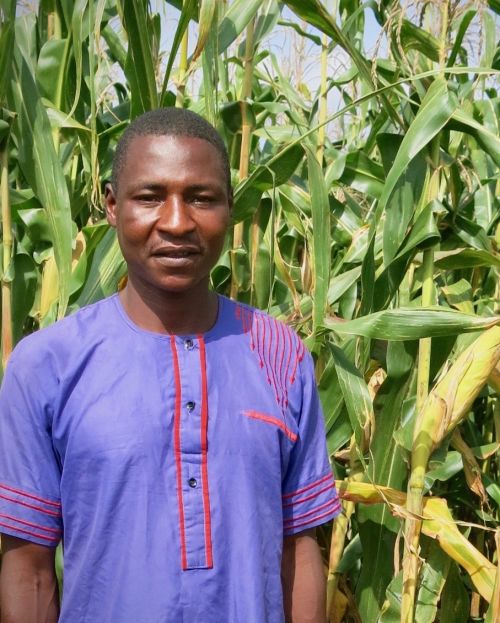 Simon, a farmer in Nigeria