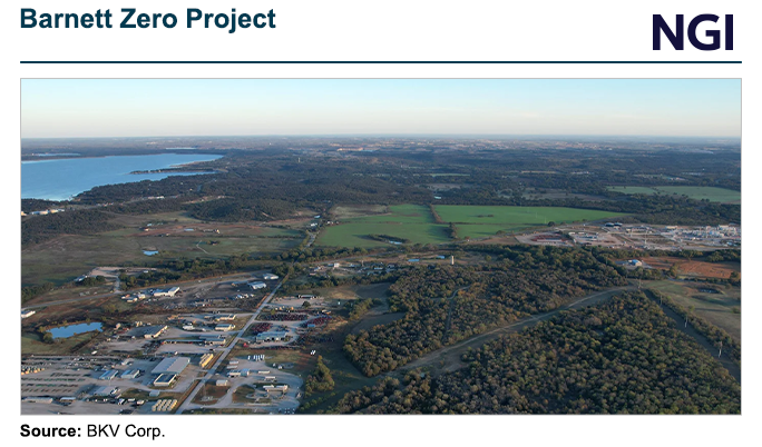 Birds-eye view of Barnett Zero Project